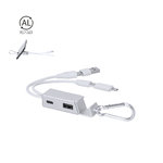 Charger USB Hub Leony SILVER